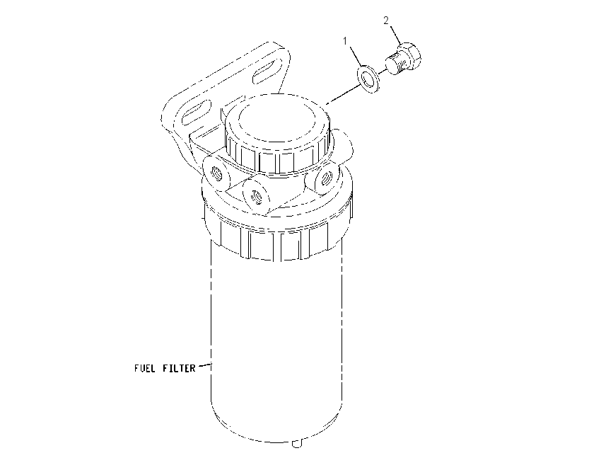 PLUG GP-FUEL FILTER BASE 2358232 CAT