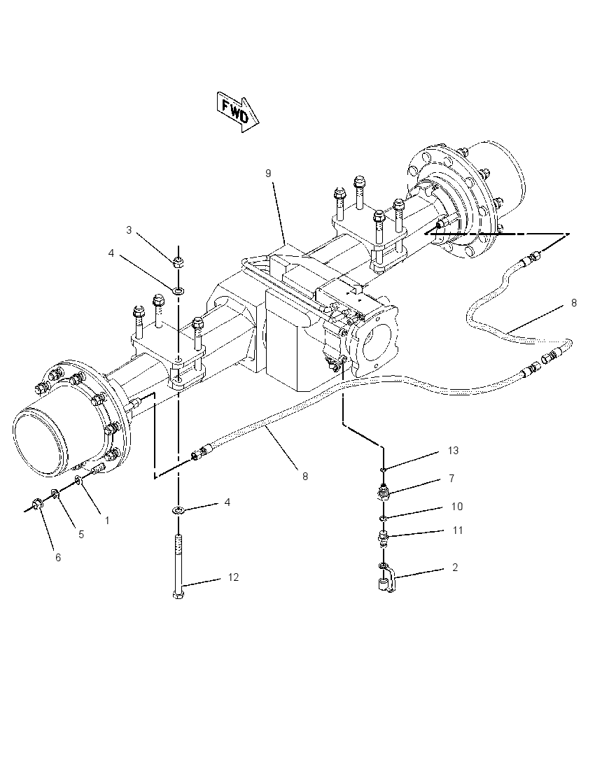 AXLE & MTG AR-REAR 2126824 CAT