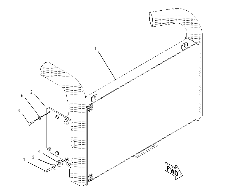AFTERCOOLER GP 1858726 CAT