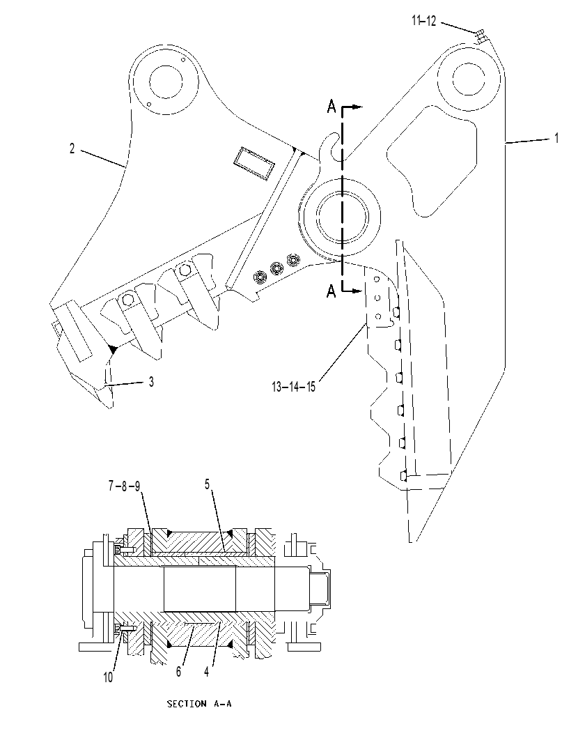 JAW GP-PULVERIZER 2068081 CAT