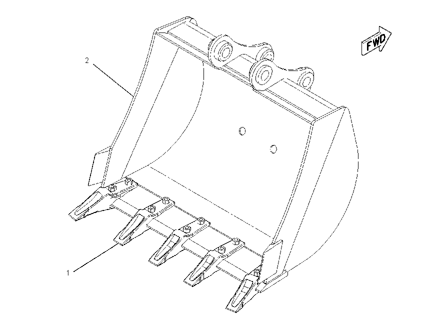 BUCKET GP-TRENCHING 2277270 CAT