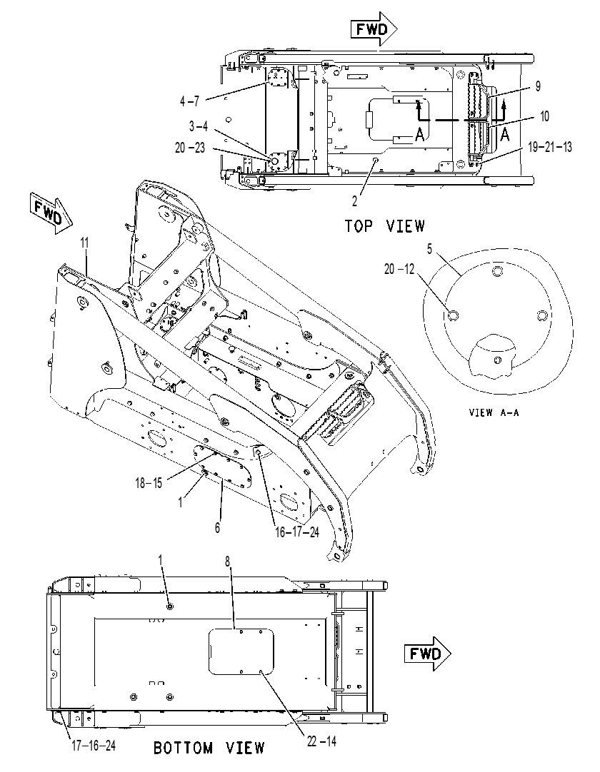 FRAME & MTG GP-MACHINE 1956775 CAT