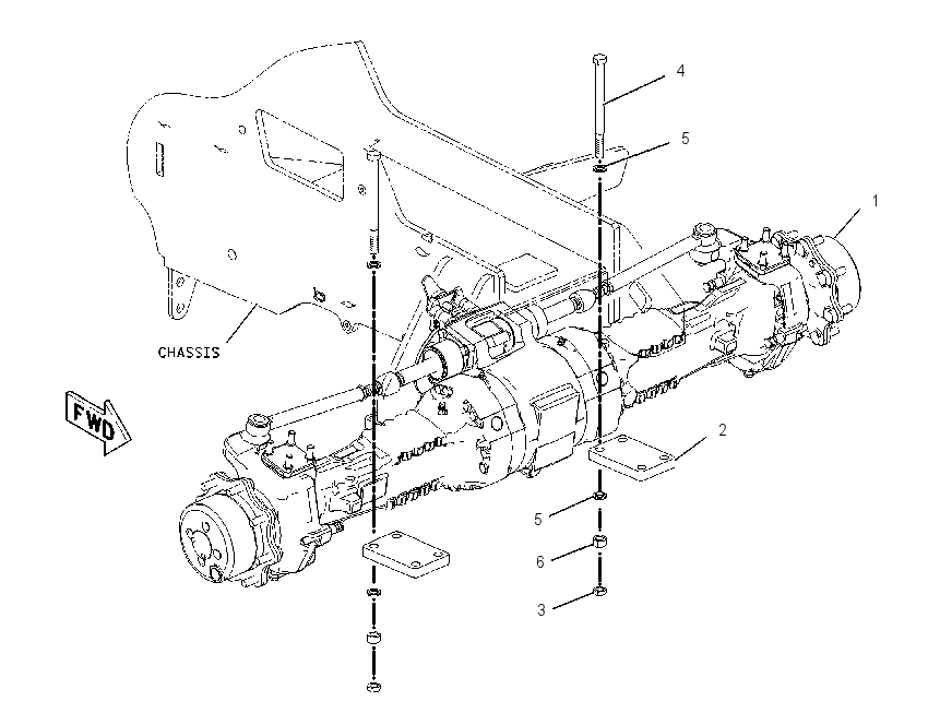 AXLE & MOUNTING GP 2151212 CAT