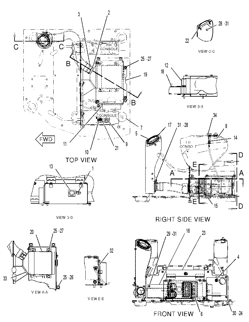 Отопитель кабины с креплением 1913838 CAT