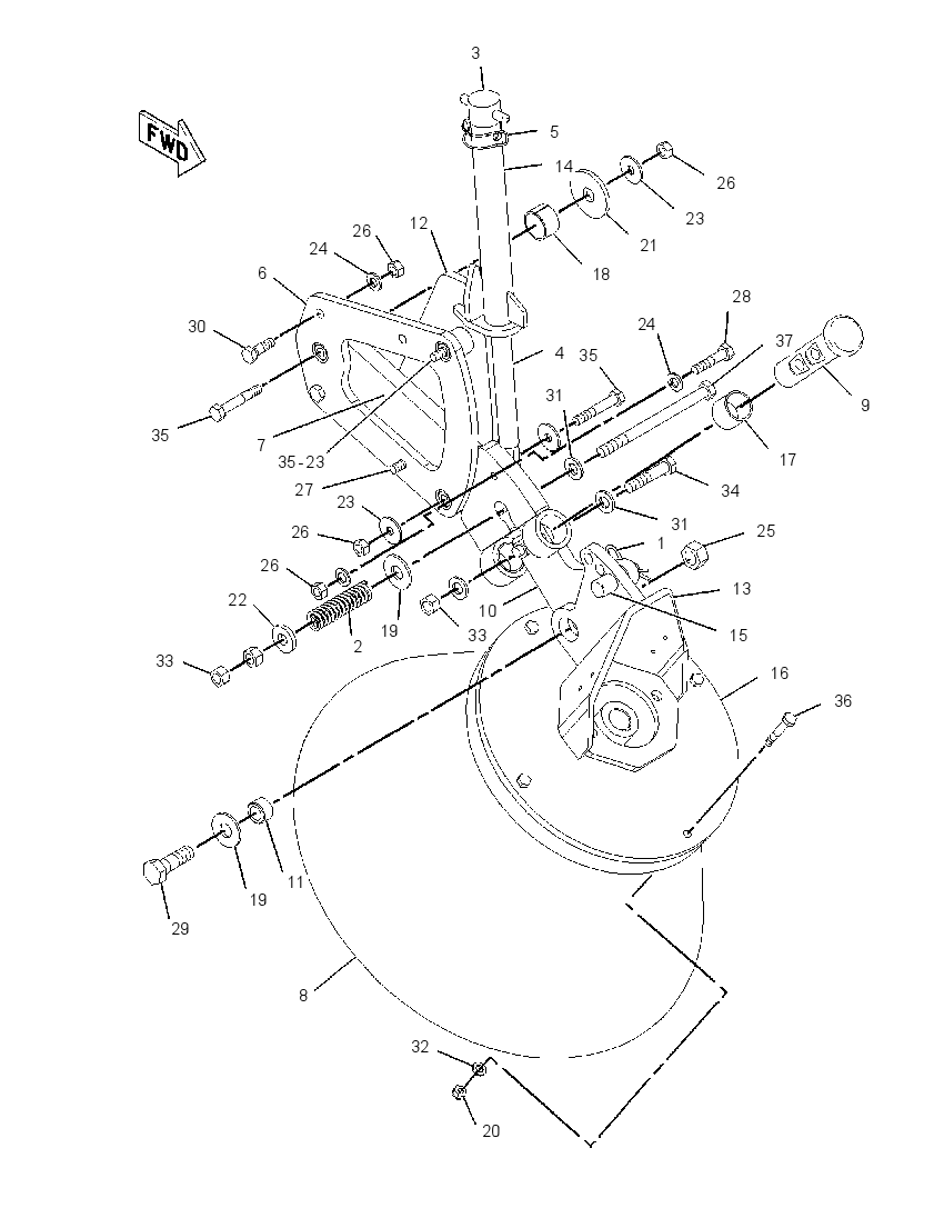 BRUSH GP-GUTTER 2286479 CAT