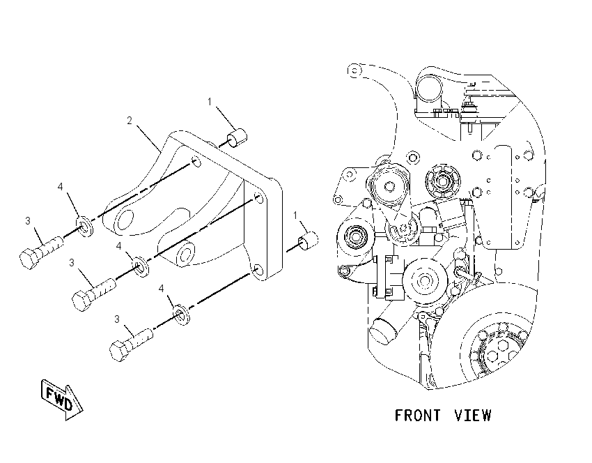 MOUNTING GP-AIR COMPRESSOR 2197444 CAT