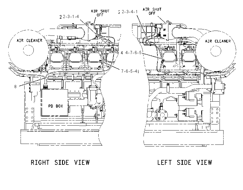 WIRING GP-AIR SHUTOFF 1504200 CAT