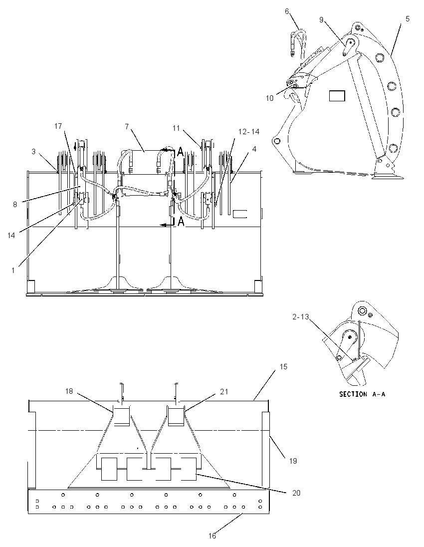 BUCKET AR-TOP CLAMP 1787424 CAT