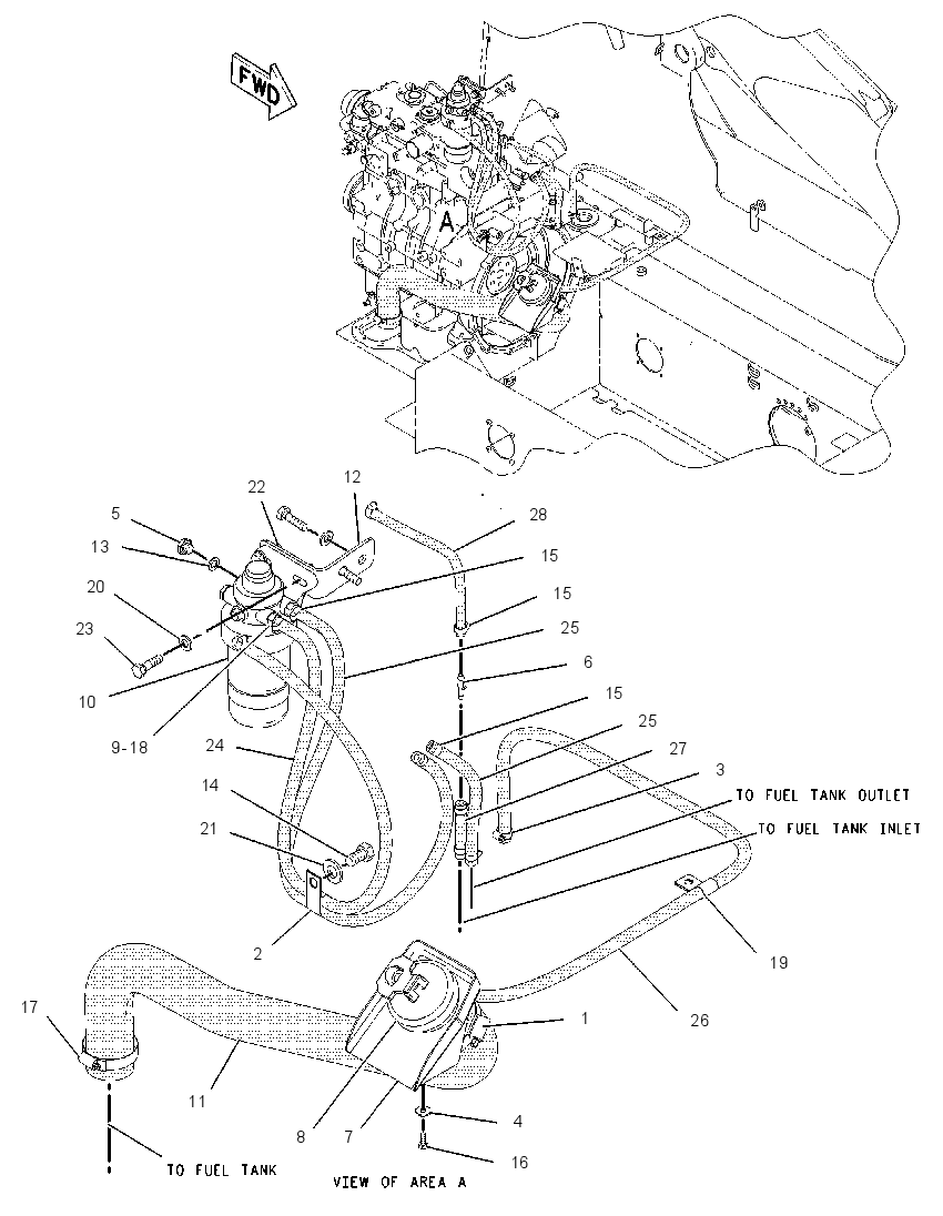 LINES GP-FUEL PRM & FILTER 2029022 CAT