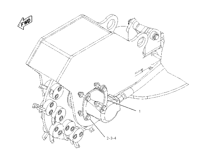 MOUNTING GP-MOTOR 1739346 CAT