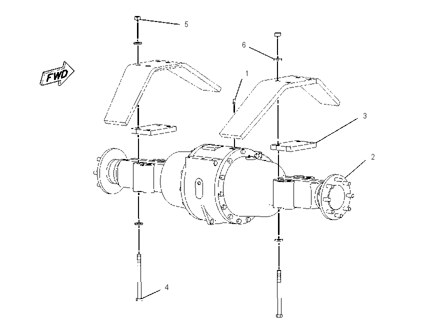 AXLE & MTG GP-REAR 2026195 CAT