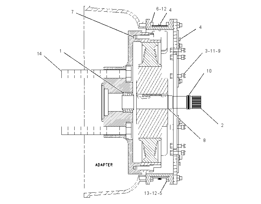 ADAPTER GP-CRANKSHAFT 2093620 CAT