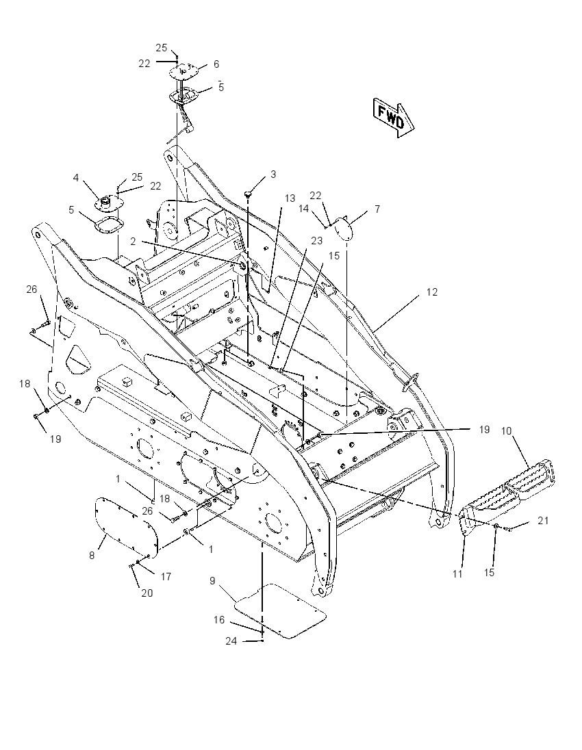 FRAME & MTG GP-MACHINE 1919575 CAT