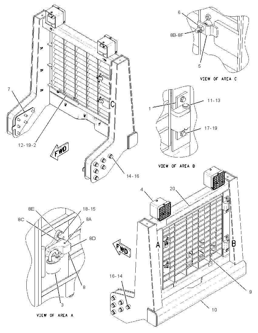 BUMPER GP 2238035 CAT