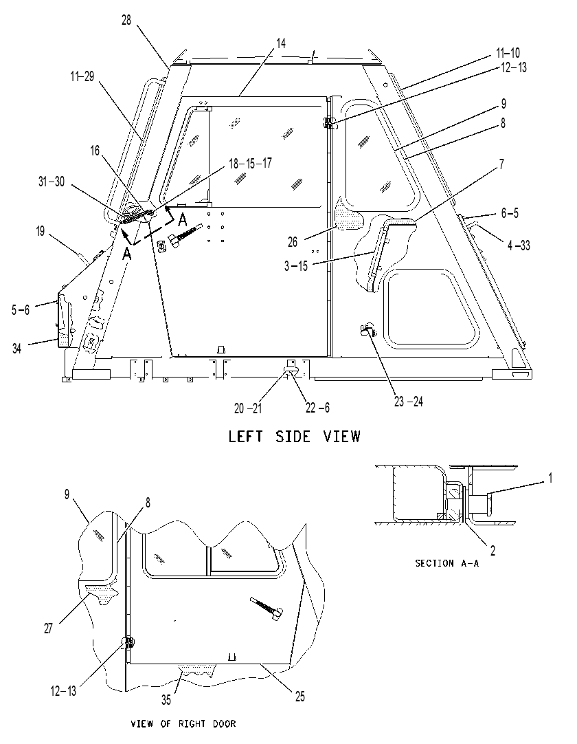Кабина 8W7254 CAT