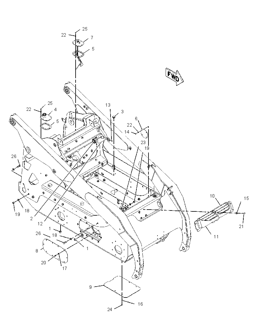 FRAME & MTG GP-MACHINE 1907975 CAT