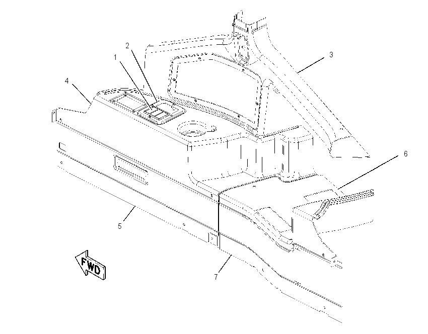CONSOLE GP-RH 2236282 CAT