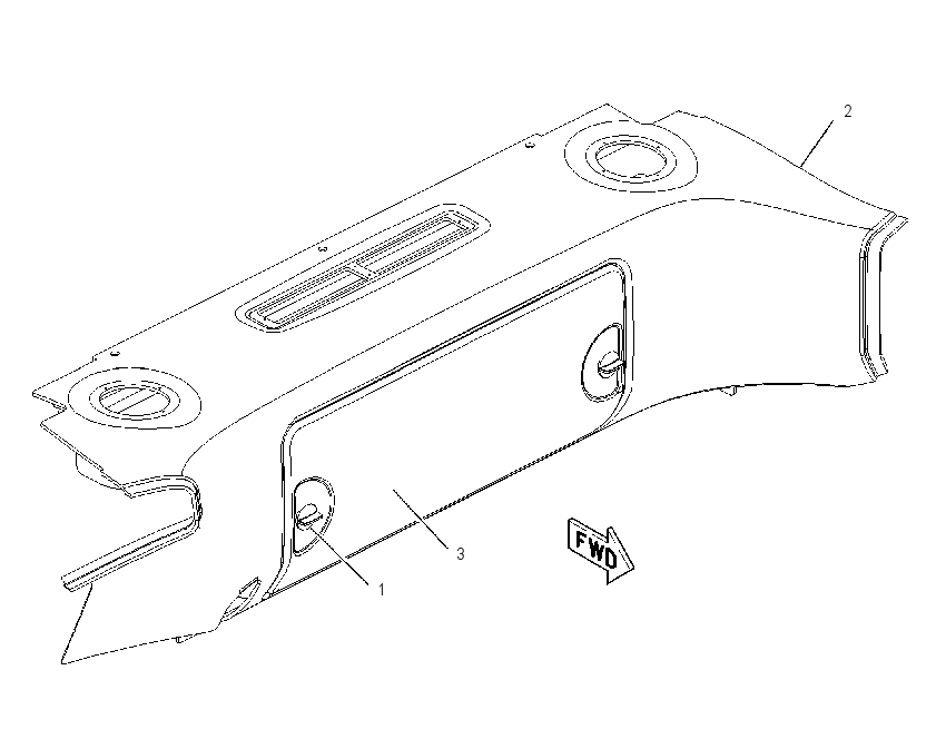 CONSOLE GP-REAR 2236284 CAT