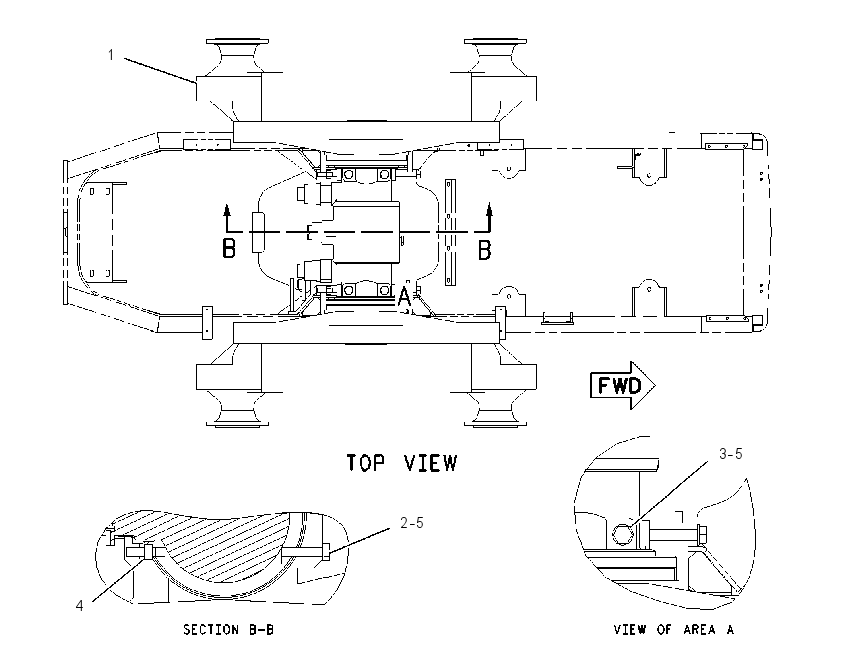 BOGIE & MTG AR-FRONT 2240984 CAT