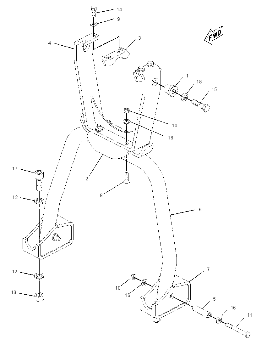 SUPPORT GP-BOOM 2241006 CAT