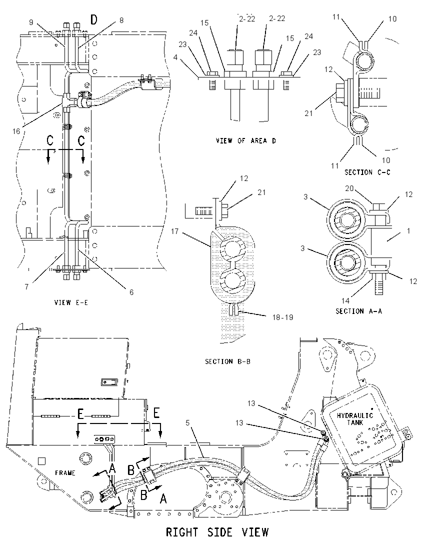 LINES GP-REAR ATTACHMENT 1509323 CAT