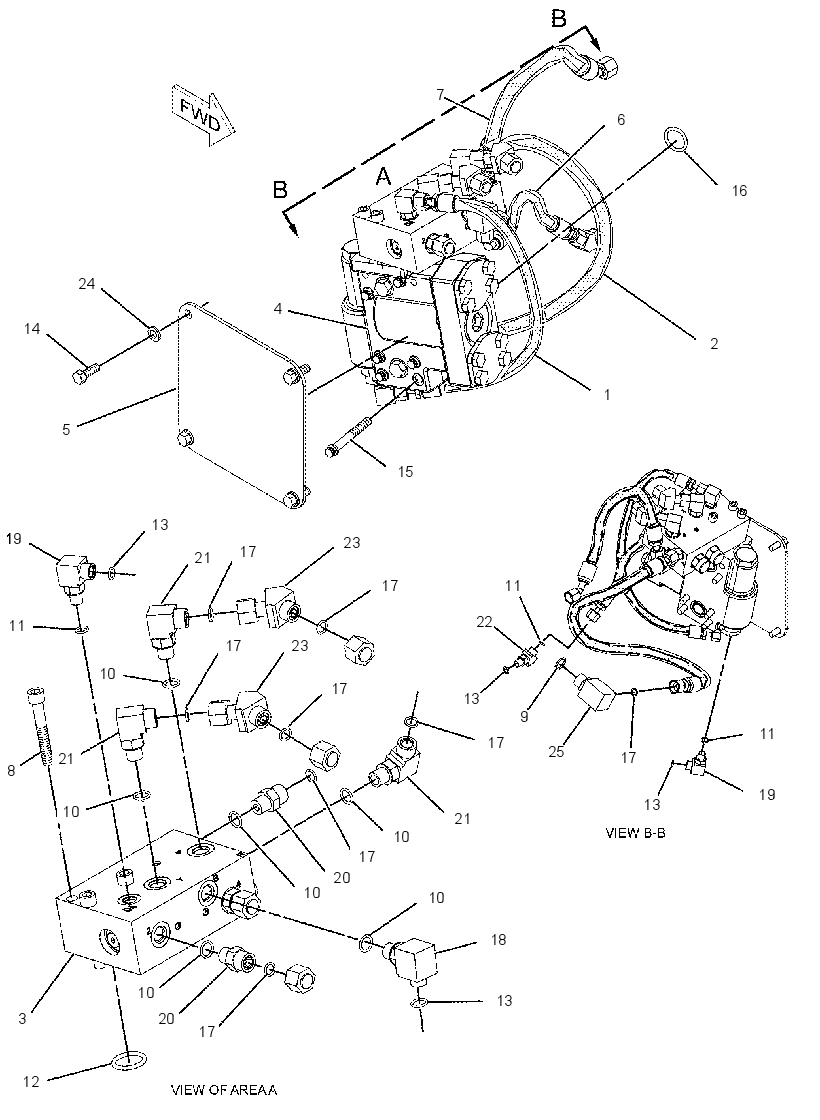 VALVE & LINES GP-WINCH 2085550 CAT