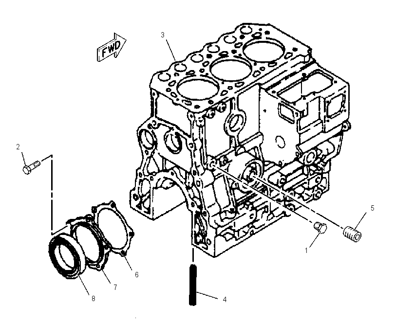 Блок цилиндров 1992102 CAT