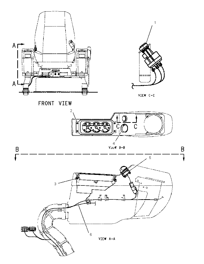 Проводка консоли 1933482 CAT