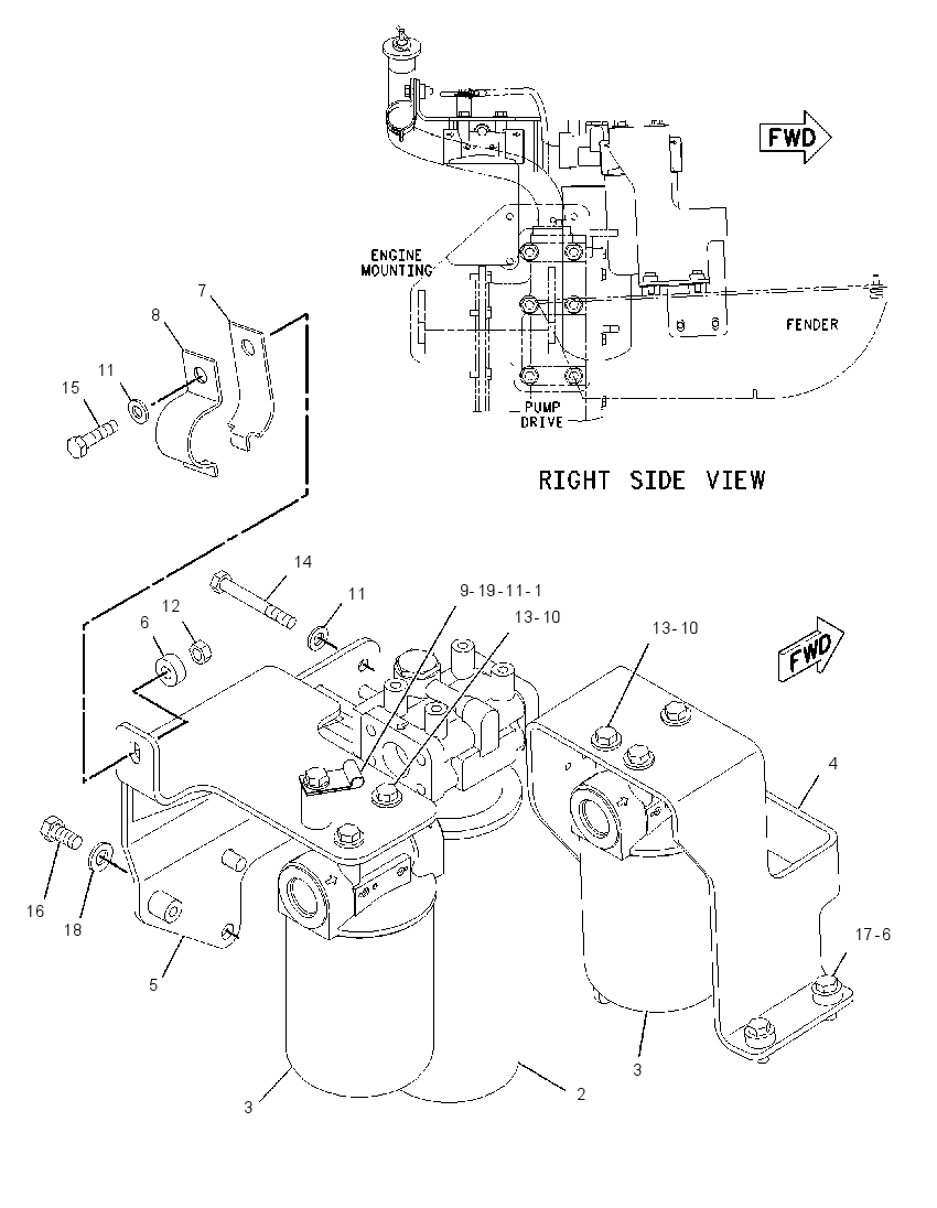 FILTER & MTG GP-POWER TRAIN 2060164 CAT