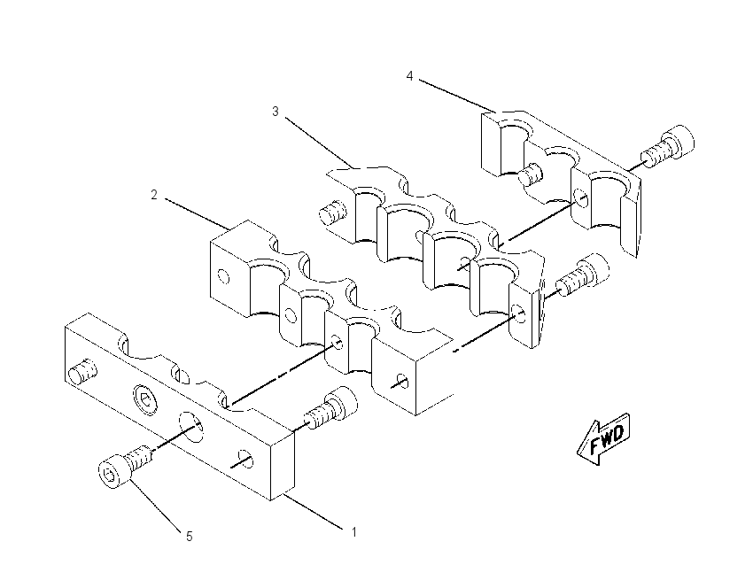 CLAMP GP-HYDRAULIC LINES 2367695 CAT
