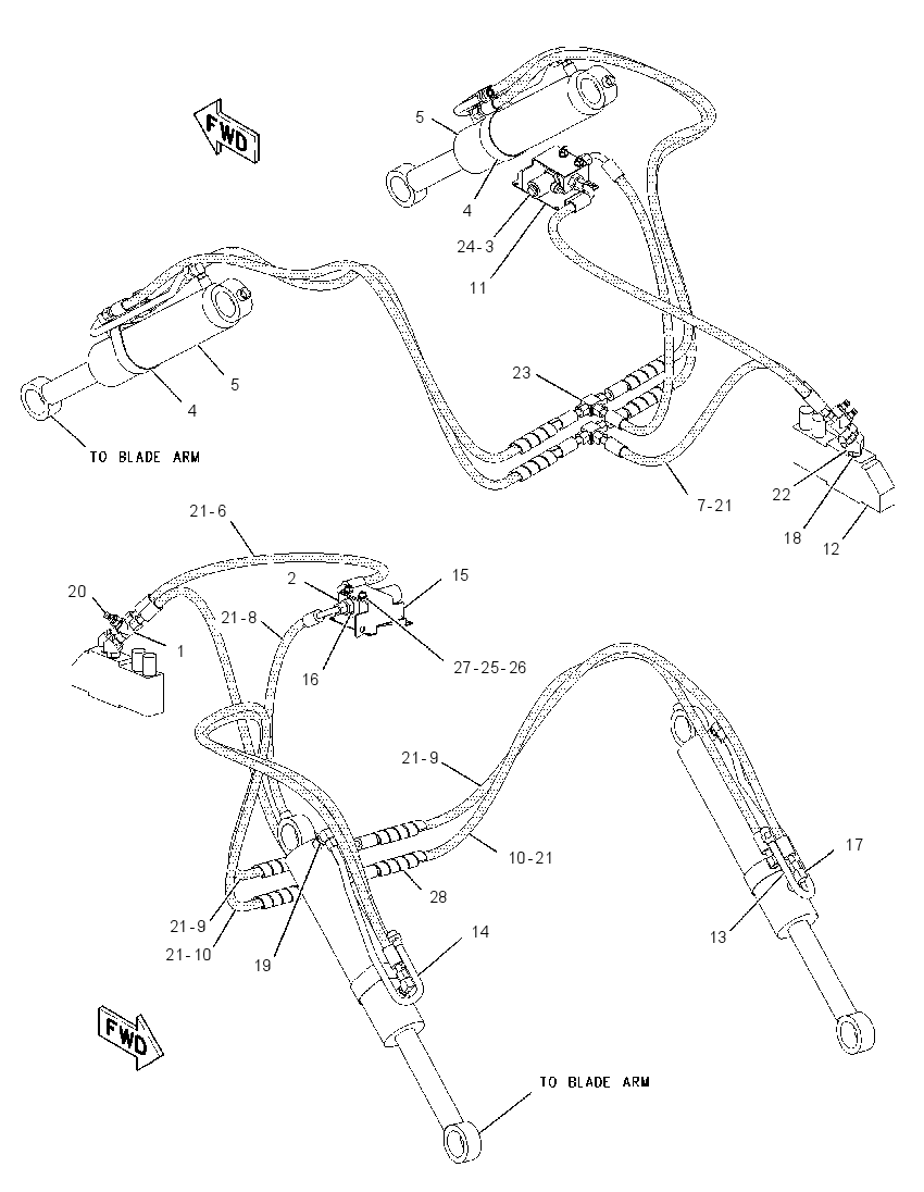 LINES GP-BLADE CYLINDER 2180689 CAT