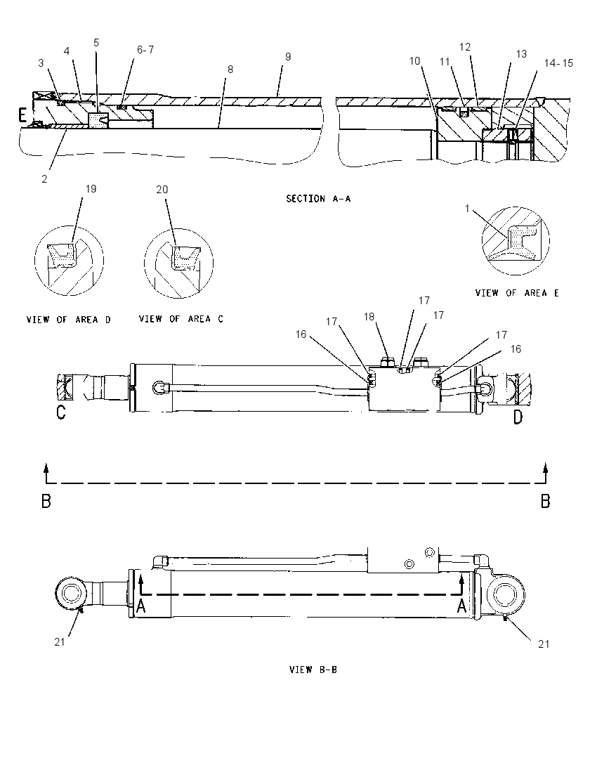 CYLINDER GP-CAB TILT 1850173 CAT