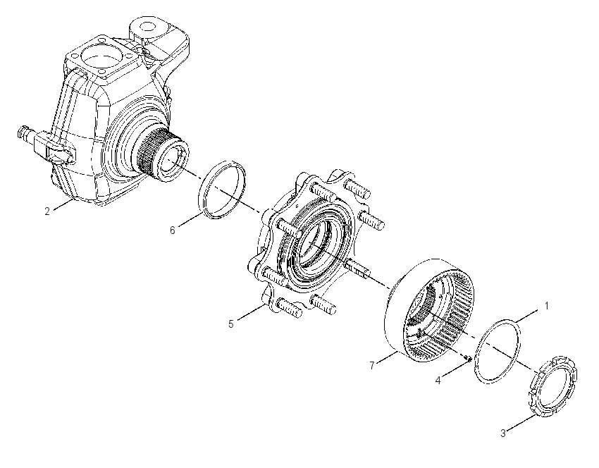 HOUSING & FLANGE GP-AXLE 2295087 CAT