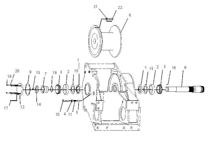 SHAFT GP-WINCH DRUM 2085547 CAT