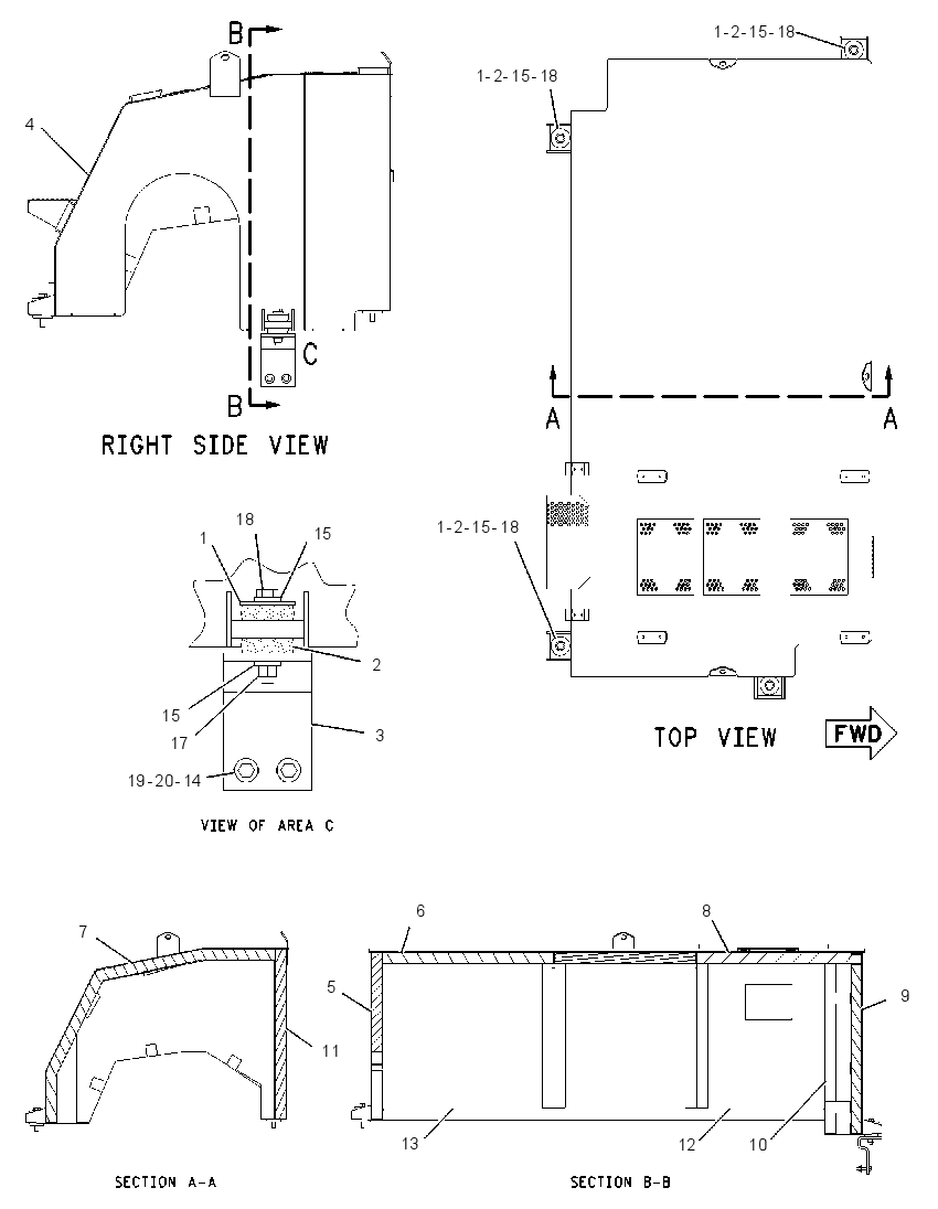 COVER GP-EXHAUST 1957039 CAT