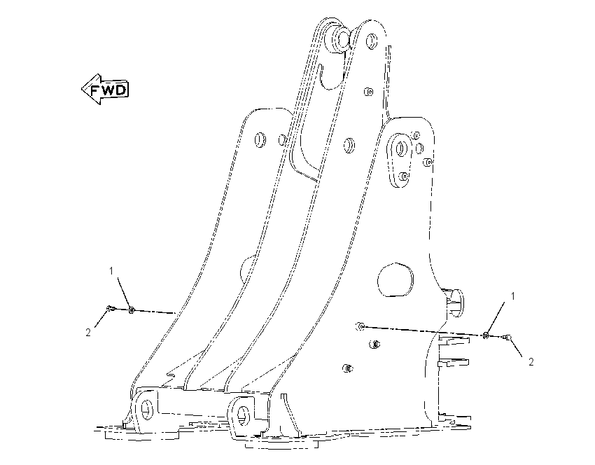 HARDWARE GP-LOADER FRAME 2265412 CAT