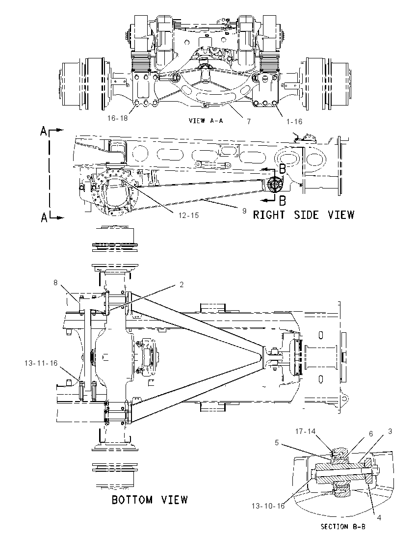 FRAME GP-CENTER SUSPENSION 2042028 CAT