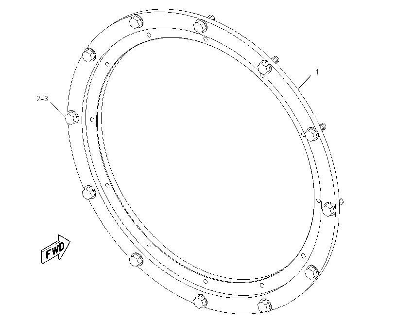 ADAPTER GP-FLYWHEEL HOUSING 2367721 CAT