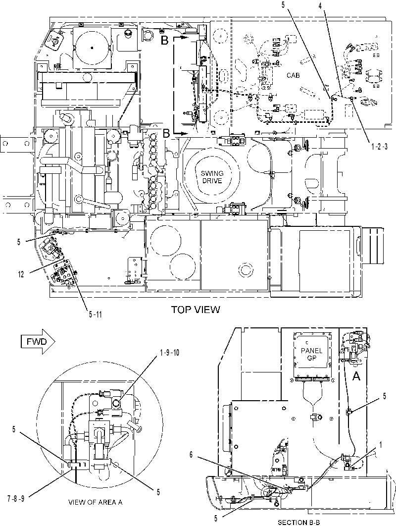 WIRING GP-COMBINED FLOW 2041797 CAT