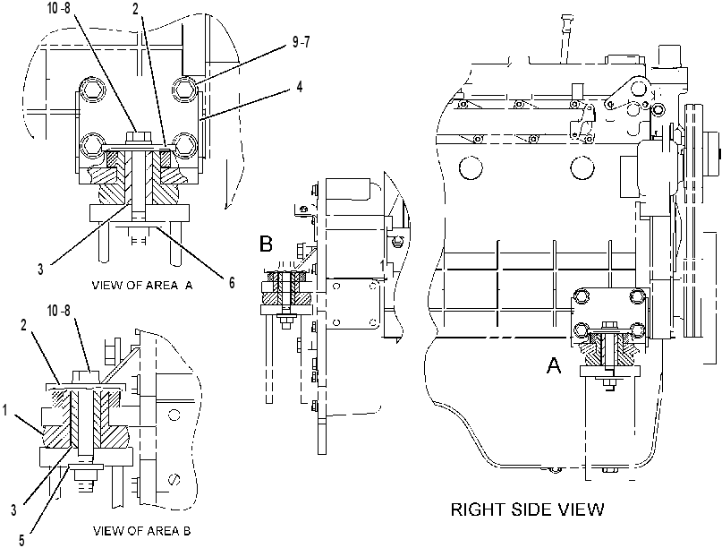 SUPPORT GP-ENGINE & XMSN 2334842 CAT