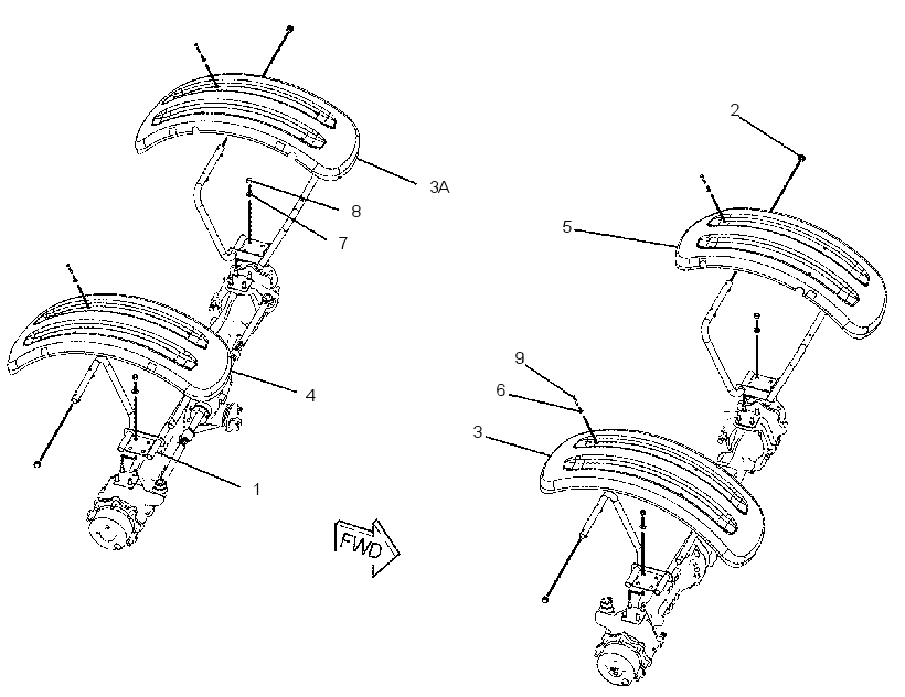 FENDER & MOUNTING GP 2144011 CAT