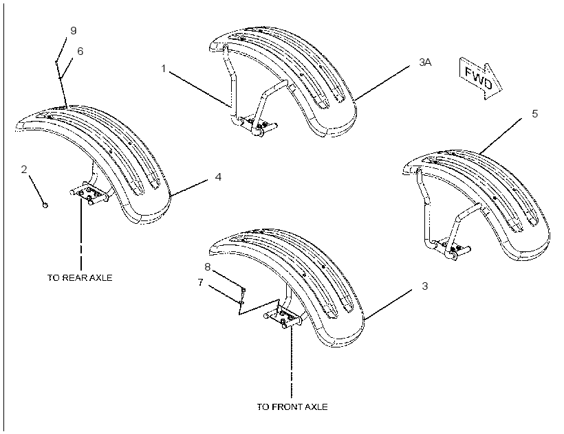 FENDER & MOUNTING GP 2374732 CAT