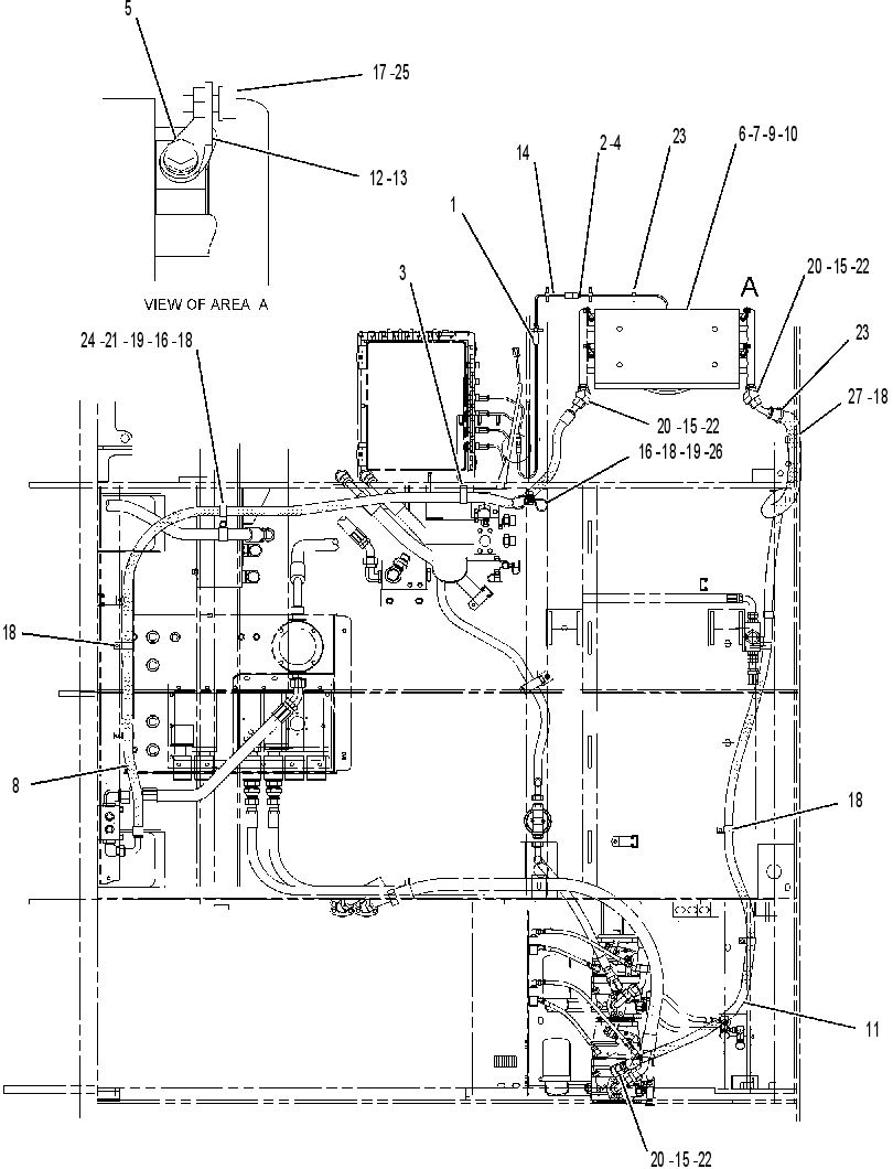 COOLER & LINES GP-HYD OIL 1728111 CAT