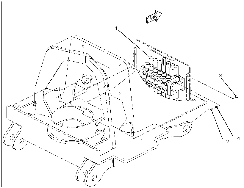 VALVE & MTG GP-SWING BOOM CONT 1328804 CAT
