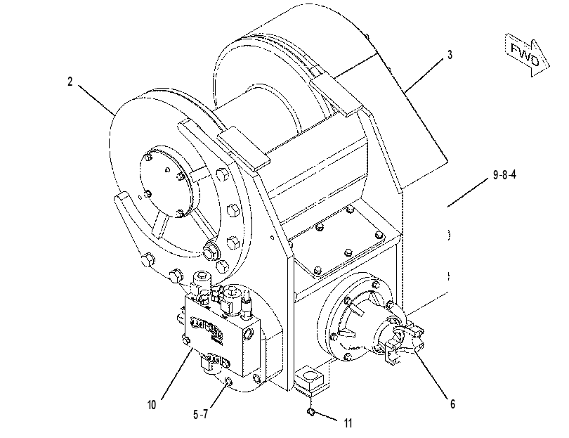 WINCH GP 2200484 CAT