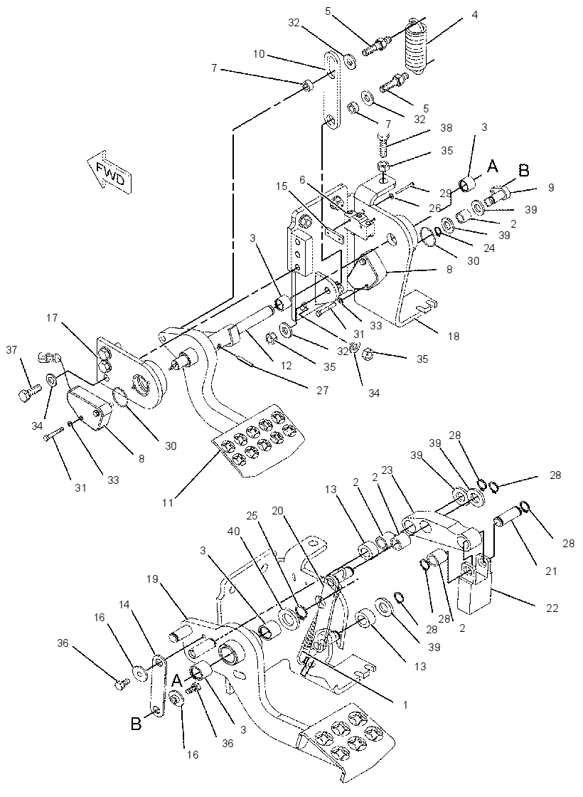 PEDAL GP-GOVERNOR & BRAKE 2178423 CAT