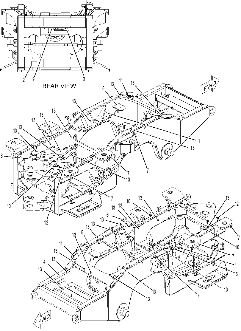 FRAME AS-FRONT 2358819 CAT