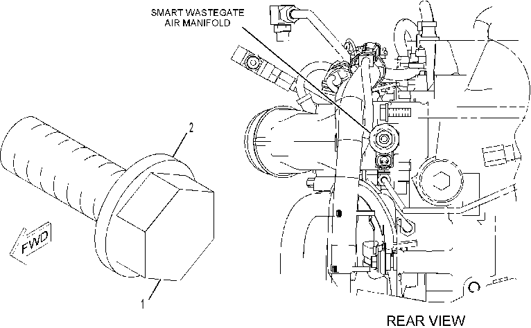 FASTENER GP-INLET MANIFOLD 2389942 CAT