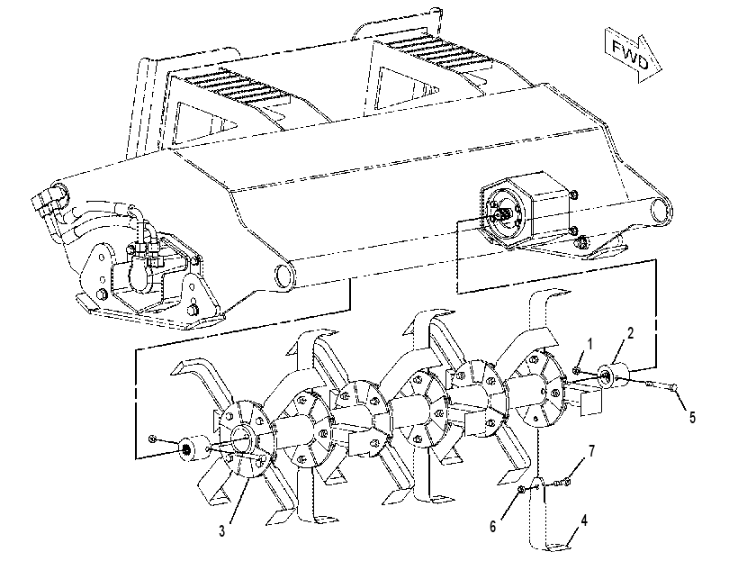 DRUM GP-TILLER 1653582 CAT