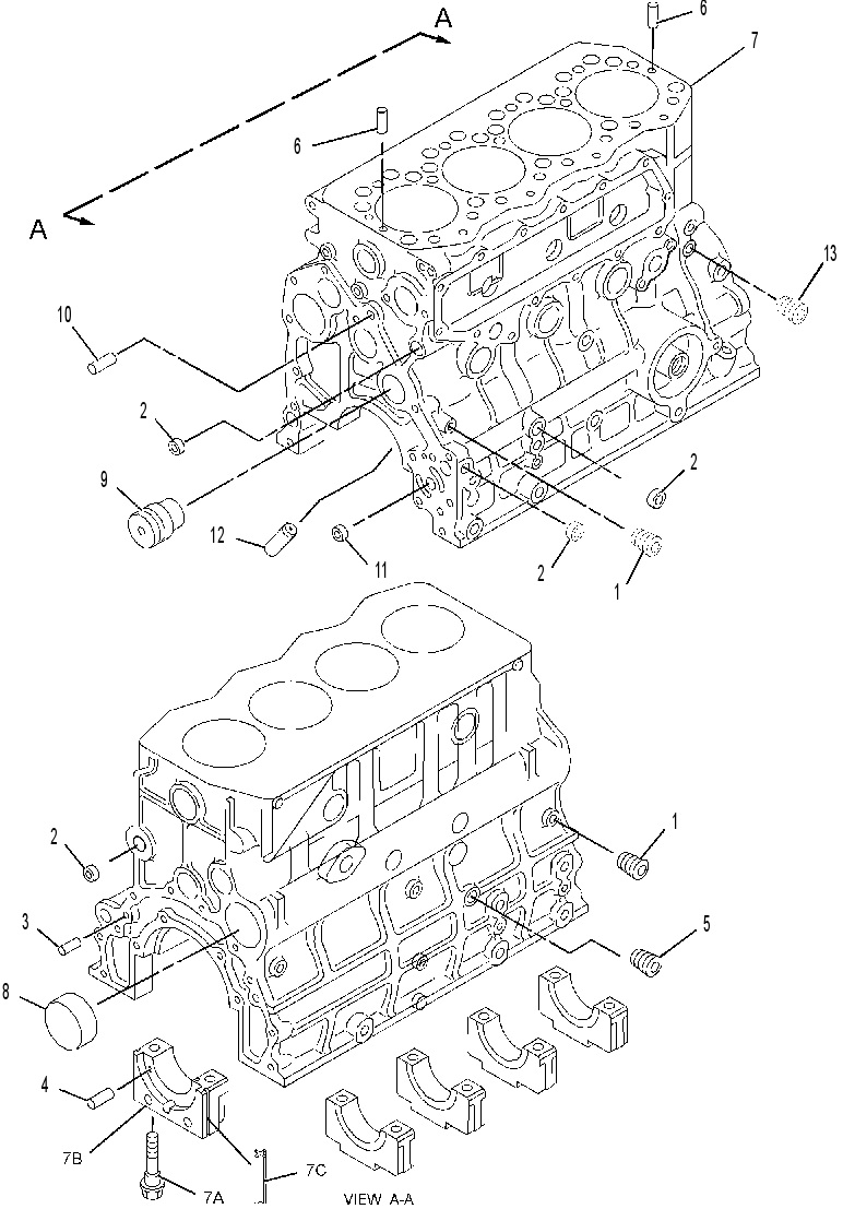 Блок цилиндров 2398505 CAT